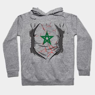 One Heart One Morocco One Flag Proud Of morish Hoodie